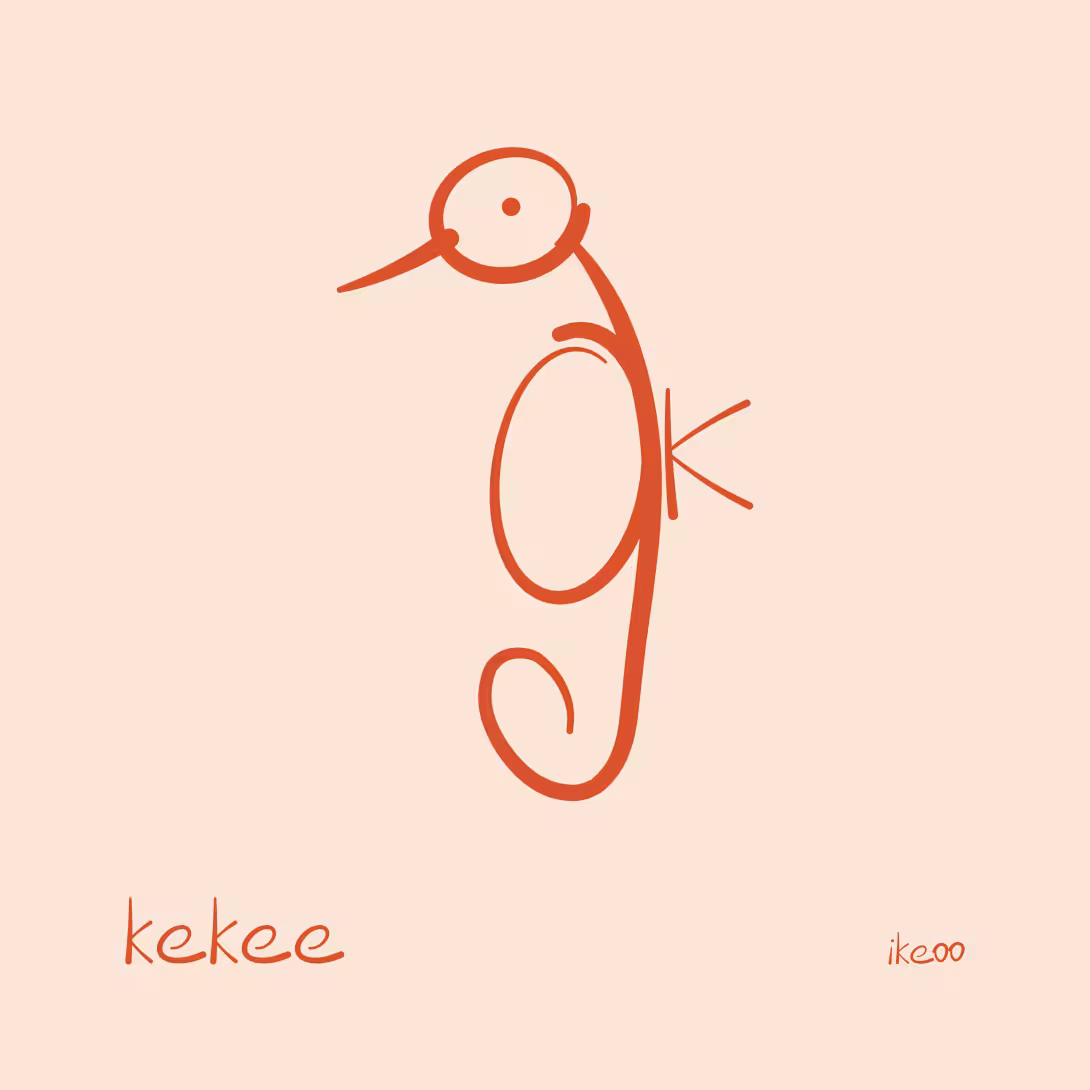 kekee — tordu, recourbé