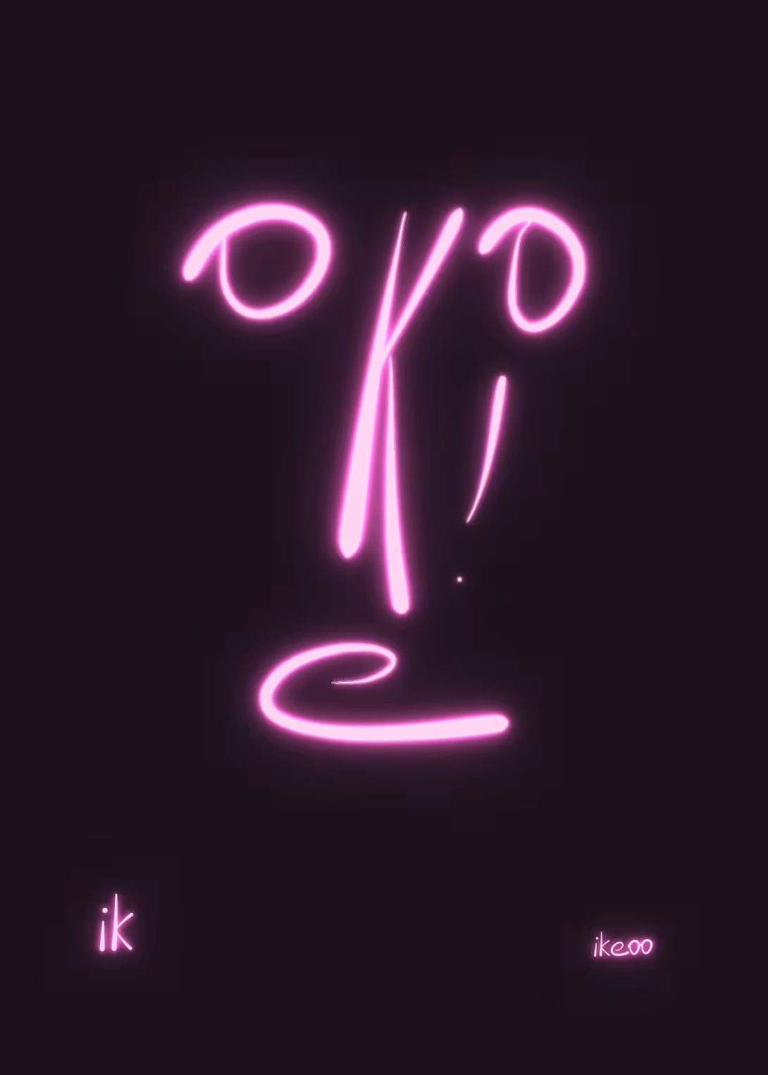ik — je (néon) — ik