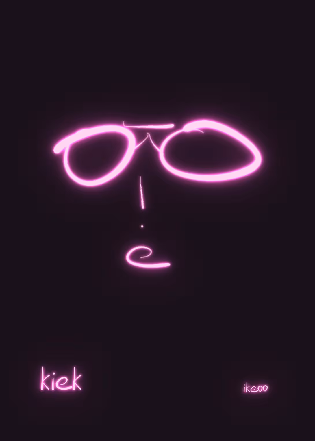 kiek — combien ? (néon)